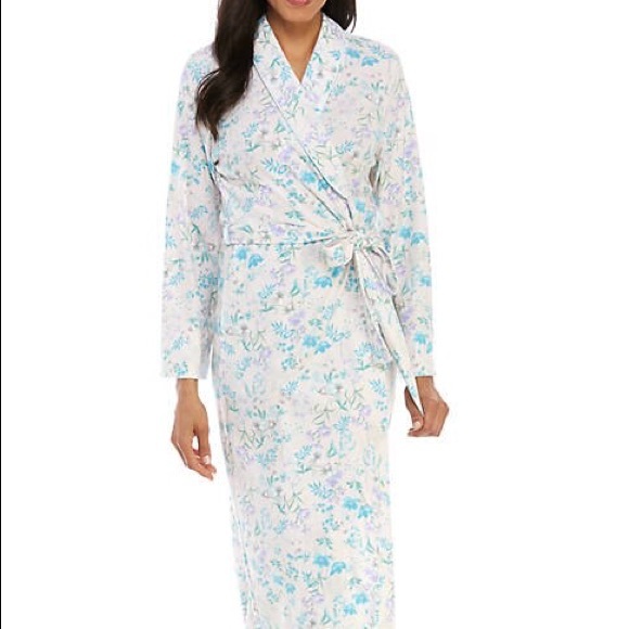 Miss Elaine, Cottonessa Long Wrap Robe